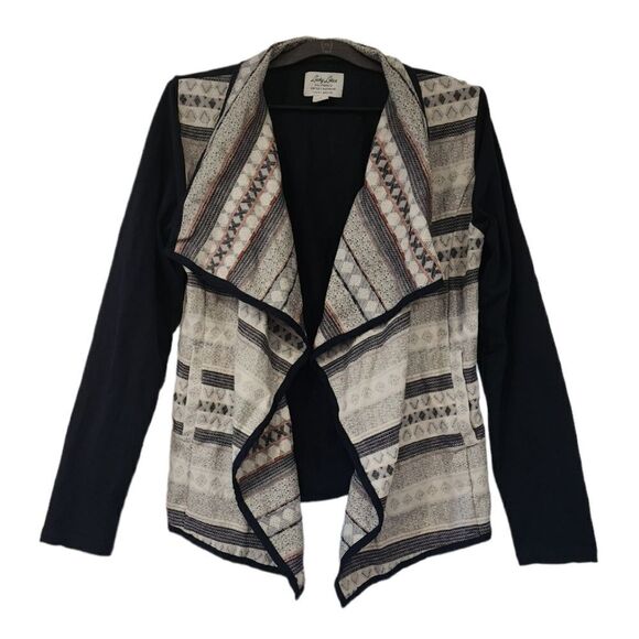 Lucky Lotus Lucky Brand Open Front South Western Boho Sweater - Picture 1 of 8